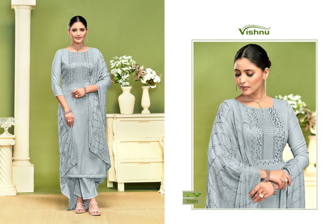 Nagina Vol 2 By Vishnu Chinon Designer Dress Material Suppliers In India